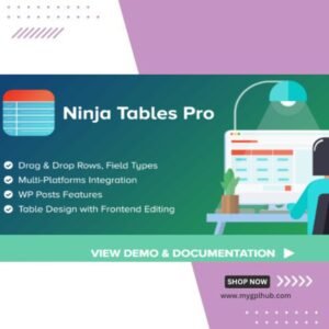 Ninja Tables Pro Plugin